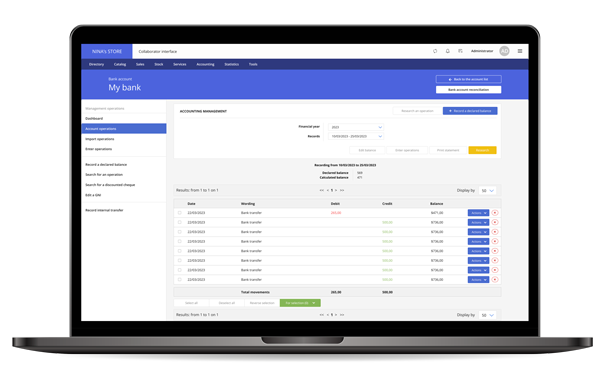 laptop-bank-account-lmb Use a “payment solution” connector with LMB