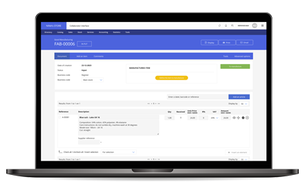 laptop-fab-good-manufacturing-lmb For an optimized stock management with LM ERP