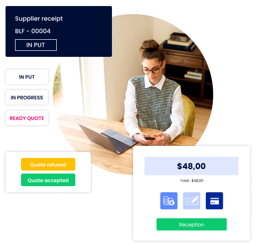 sales-management Manage your entire sales and purchasing cycle
